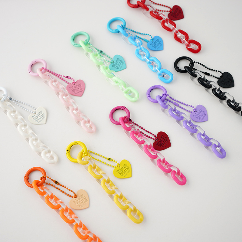 Kawaii Pastel Keychain Charm Bulk Sweet Key Chain Pendant for Girls Gift Accessories