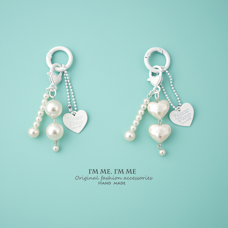 Solid Color Keychain Blanks, Customizable Base for Logo & Bead Combination