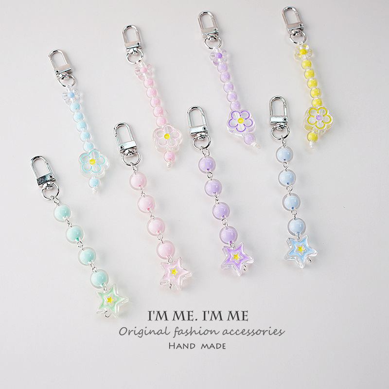 Bulk DIY Keychain Hardware Wholesale Blank Key Chain Pendants for Beaded Ornaments