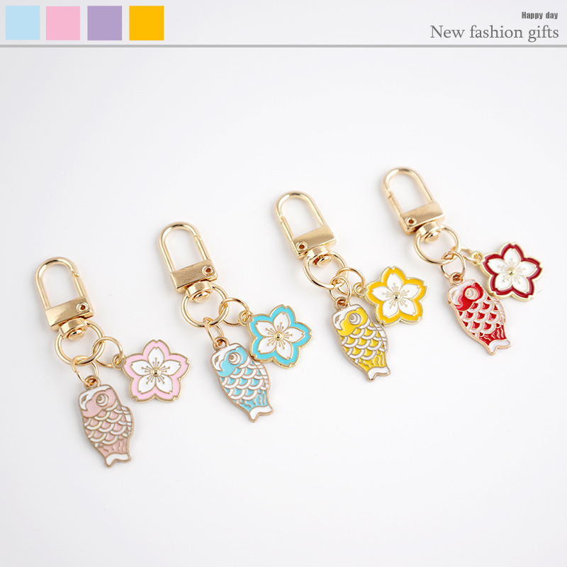 Kawaii Pastel Keychain Pendant Sweet Key Chain Charm for Girls Bag & Key Decor
