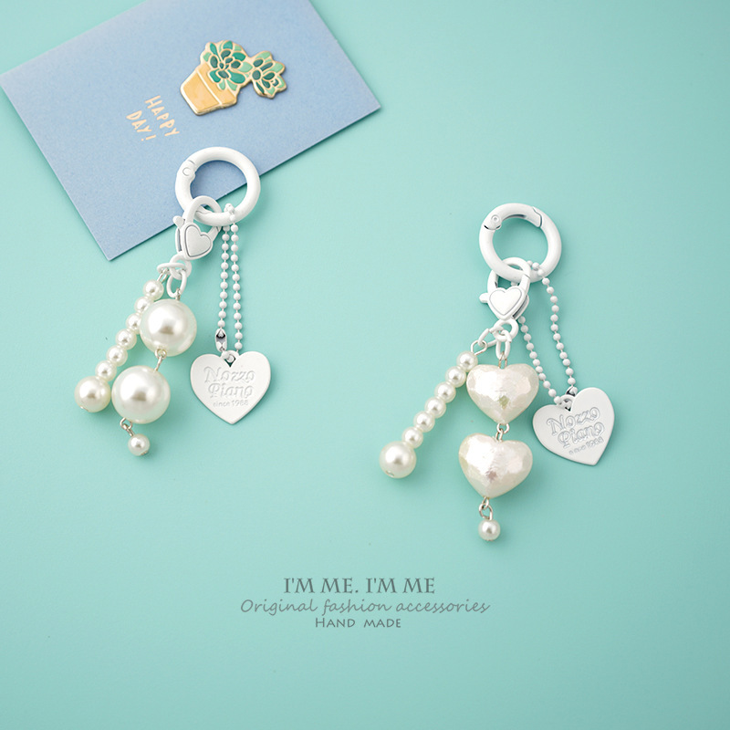 Solid Color Keychain Blanks, Customizable Base for Logo & Bead Combination