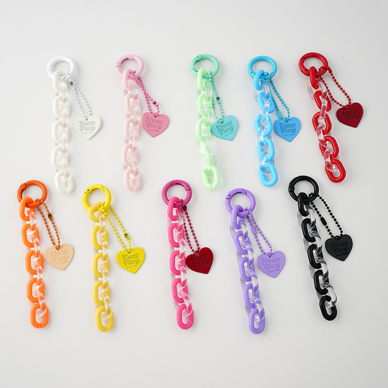 Kawaii Pastel Keychain Charm Bulk Sweet Key Chain Pendant for Girls Gift Accessories