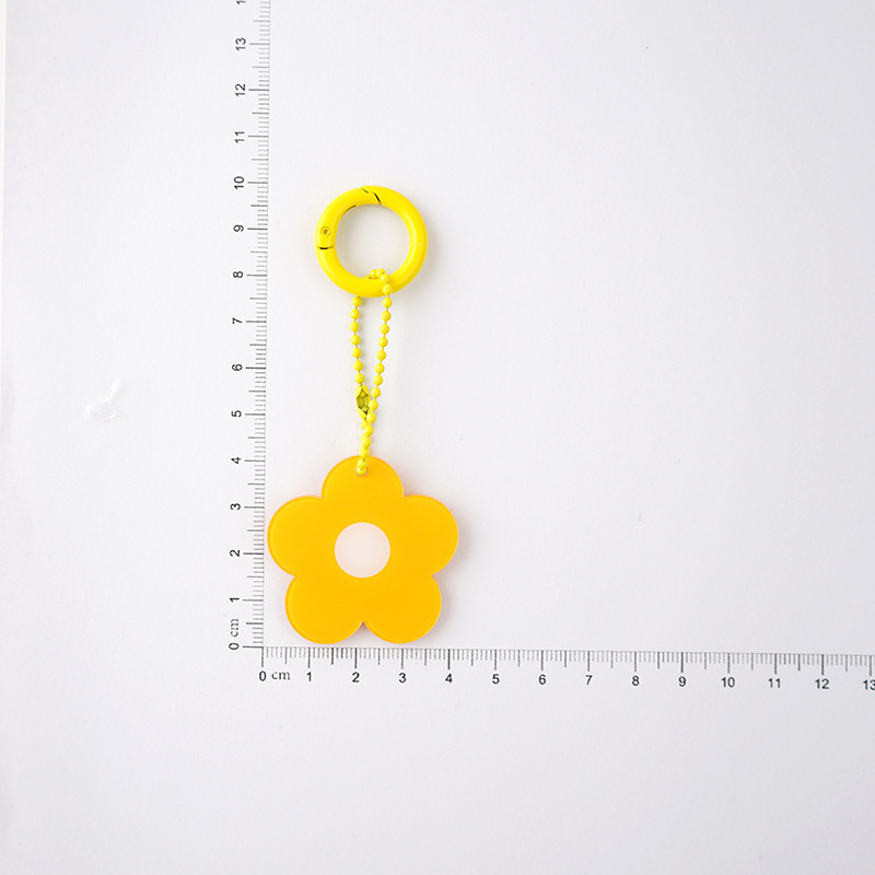 Car Rearview Mirror Keychain Pendant Multi-Purpose Key Chain Charm for Auto Decor