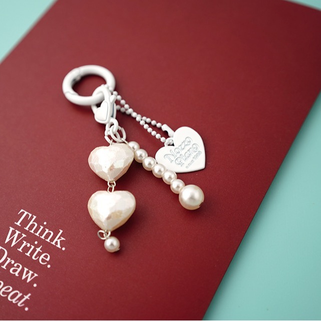 Solid Color Keychain Blanks, Customizable Base for Logo & Bead Combination