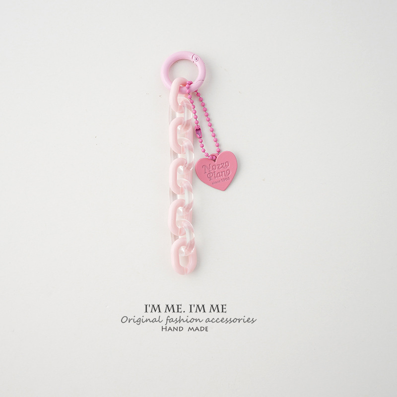 Kawaii Pastel Keychain Charm Bulk Sweet Key Chain Pendant for Girls Gift Accessories