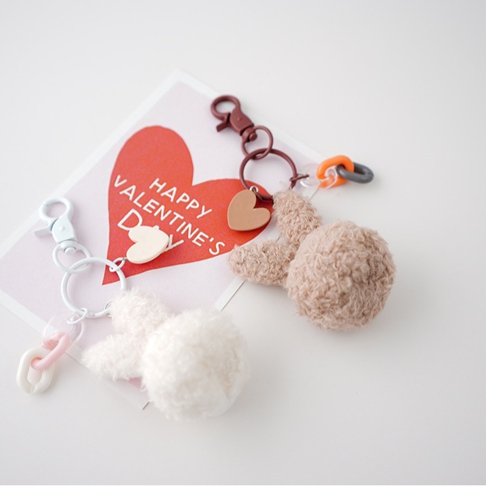 Solid Color Keychain Pendant All-Match Key Chain Hardware for Free Combination Crafts