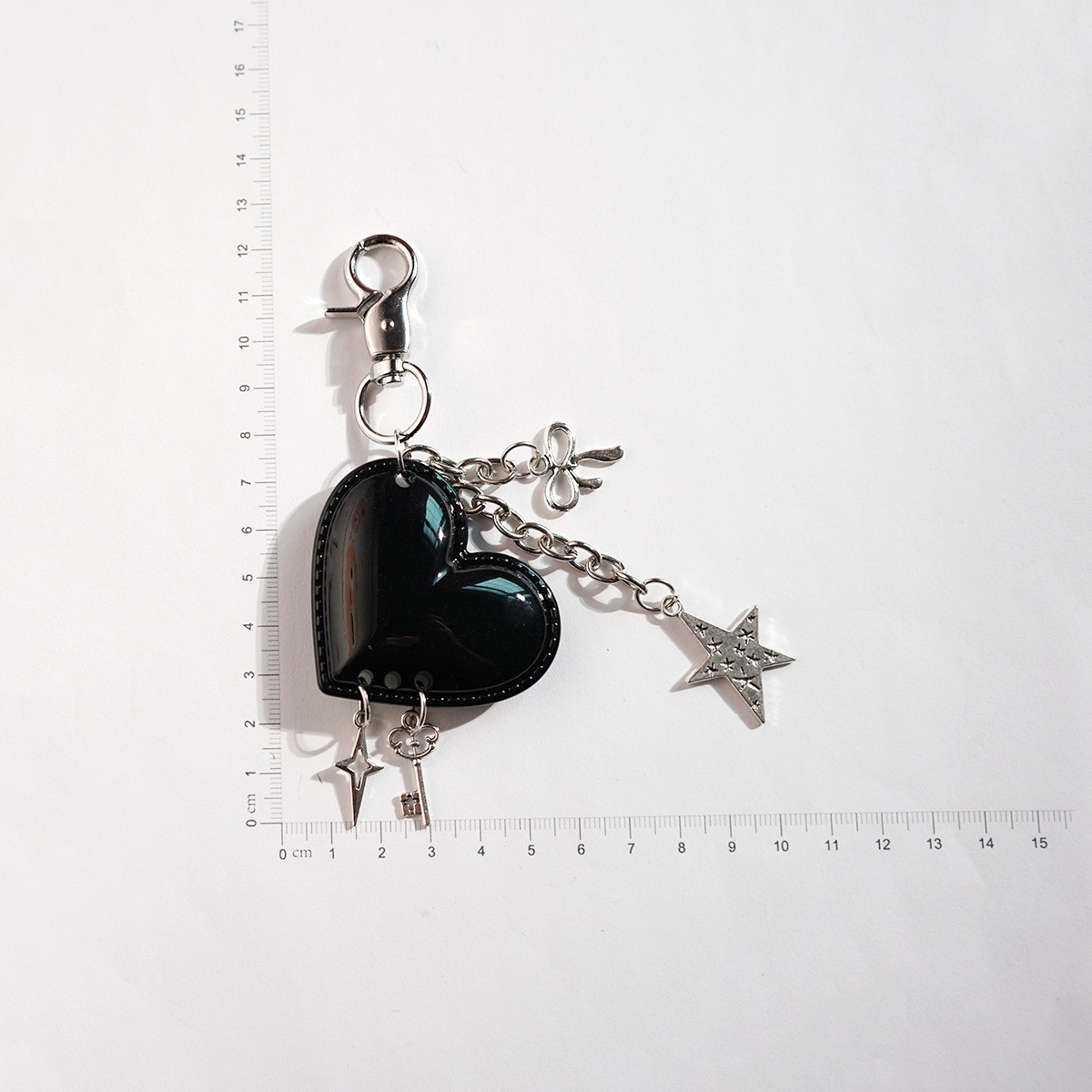 Black Matte Keychain Hardware, All-match Key Ring for Minimalist Handmade Crafts