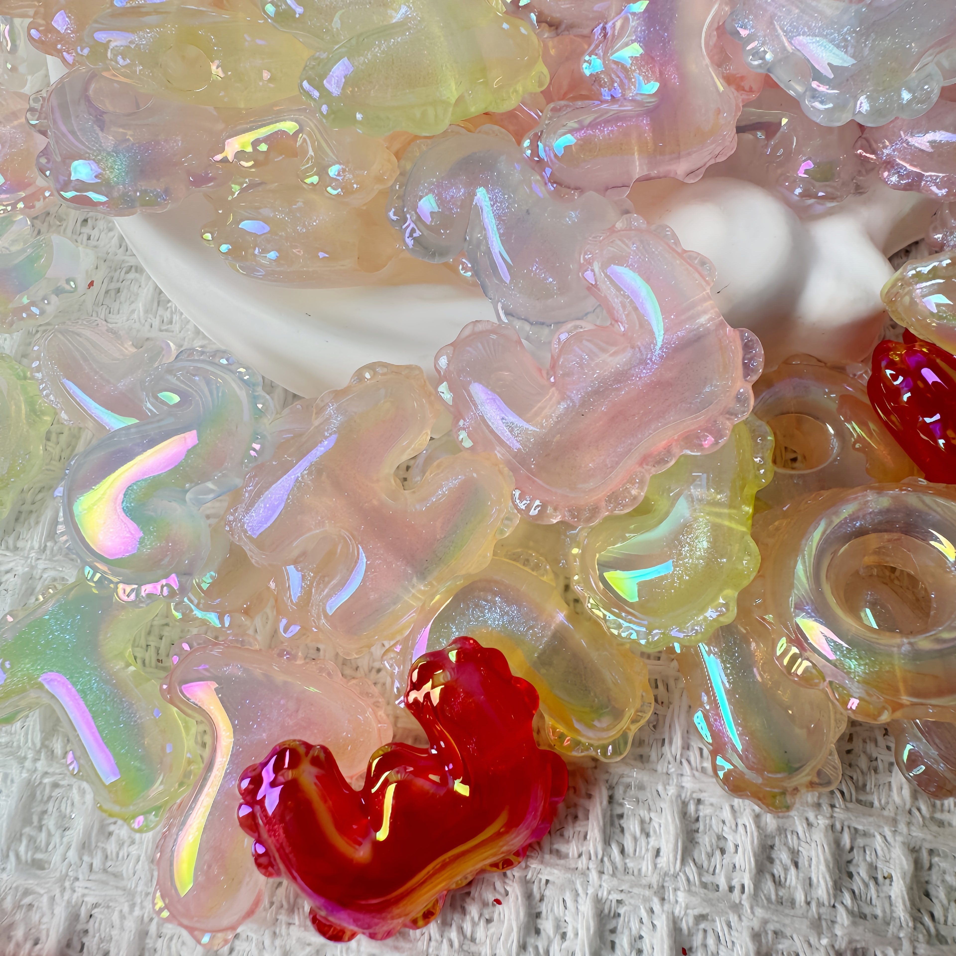 Custom DIY BUBBLE LETTER BEADS Acrylic Beads Wholesale Loose Craft Charm Beads