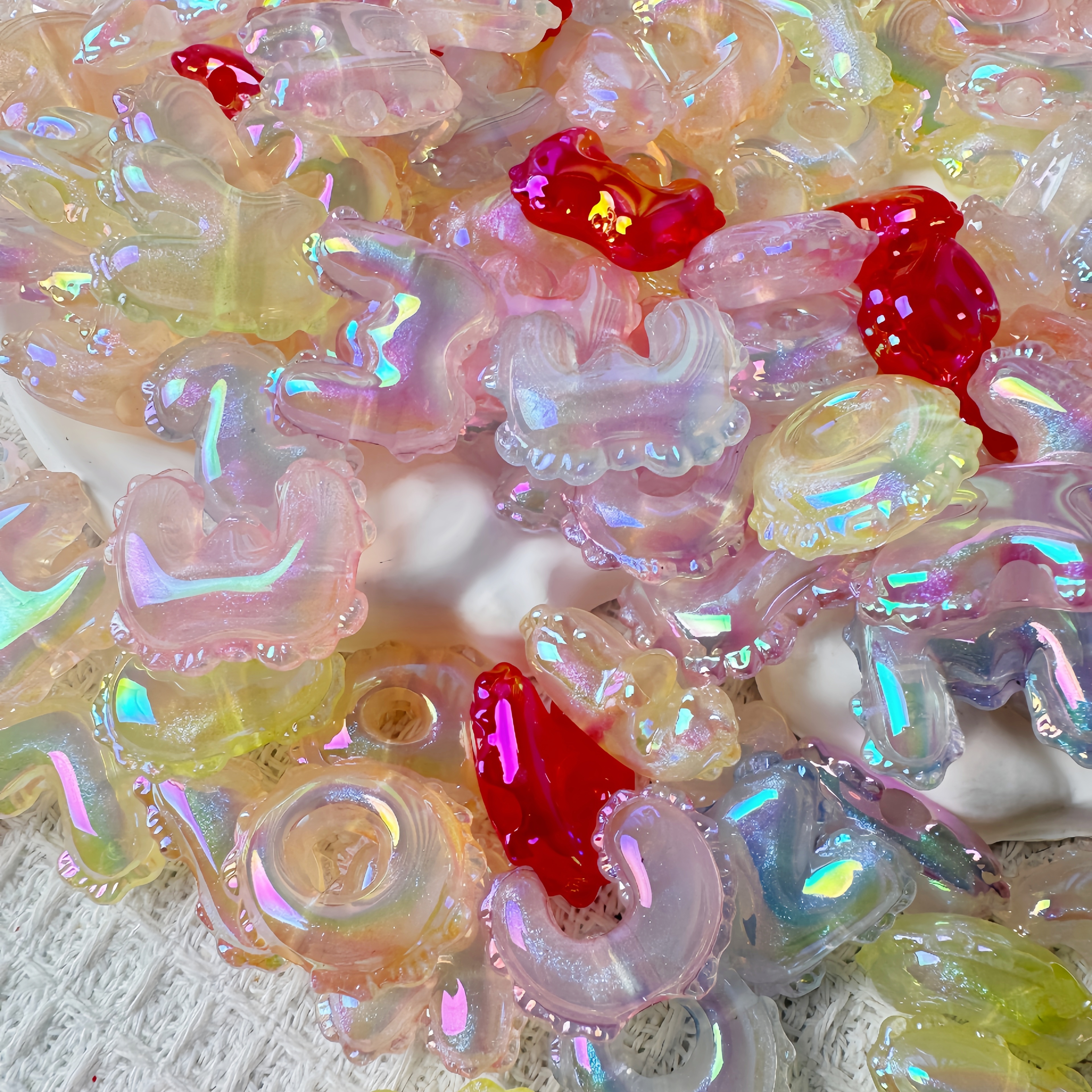 Custom DIY BUBBLE LETTER BEADS Acrylic Beads Wholesale Loose Craft Charm Beads