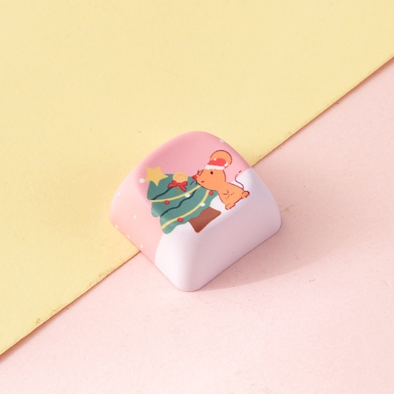 Wholesale Creative Animal Cartoon Sublimation Keycaps, Stress‑Relief Keyboard Buttons Decompression Keychain Small Bag Charm Accessories