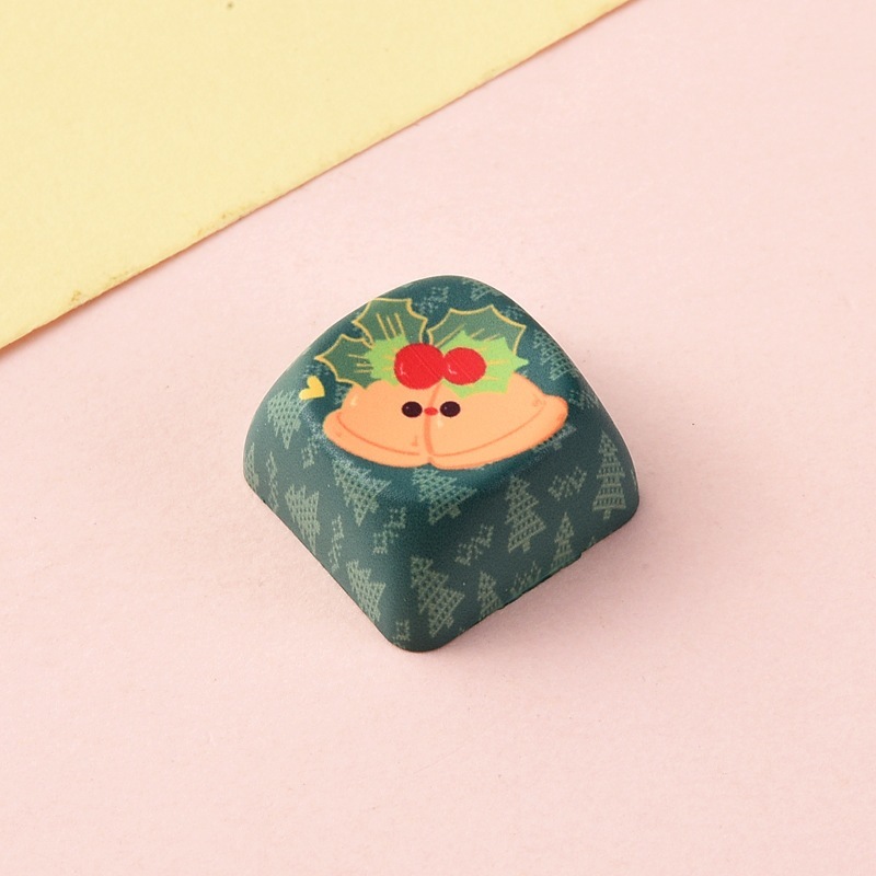 Wholesale Creative Animal Cartoon Sublimation Keycaps, Stress‑Relief Keyboard Buttons Decompression Keychain Small Bag Charm Accessories