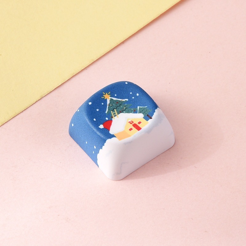 Wholesale Creative Animal Cartoon Sublimation Keycaps, Stress‑Relief Keyboard Buttons Decompression Keychain Small Bag Charm Accessories