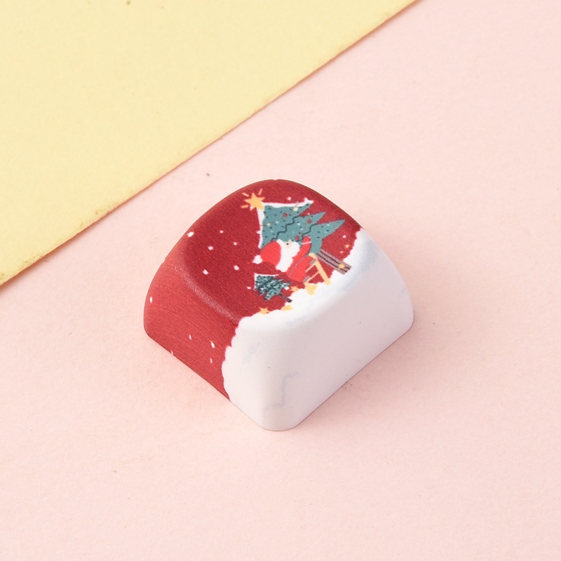 Wholesale Creative Animal Cartoon Sublimation Keycaps, Stress‑Relief Keyboard Buttons Decompression Keychain Small Bag Charm Accessories