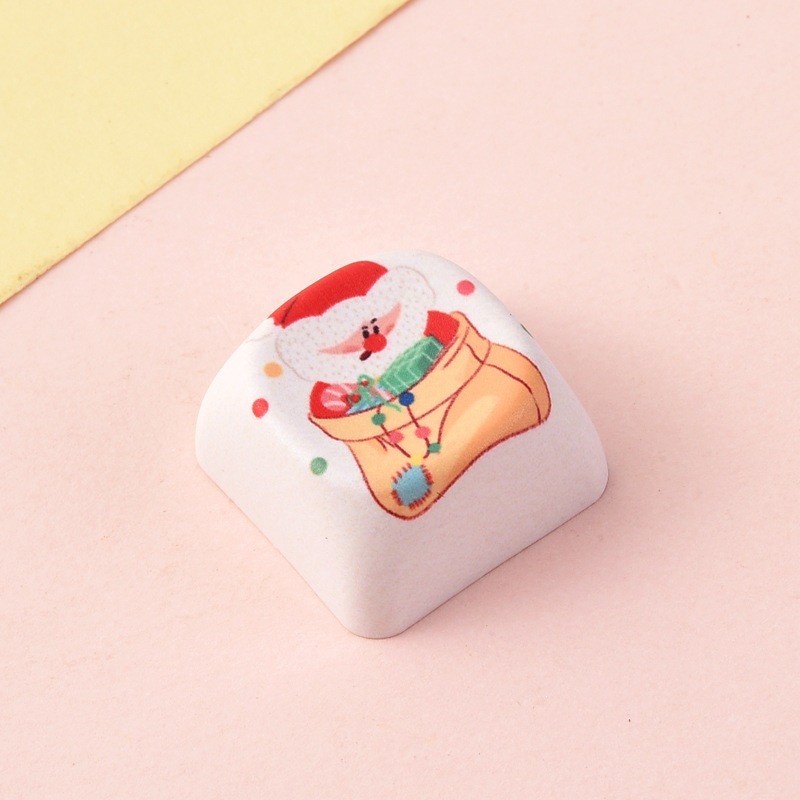 Wholesale Creative Animal Cartoon Sublimation Keycaps, Stress‑Relief Keyboard Buttons Decompression Keychain Small Bag Charm Accessories