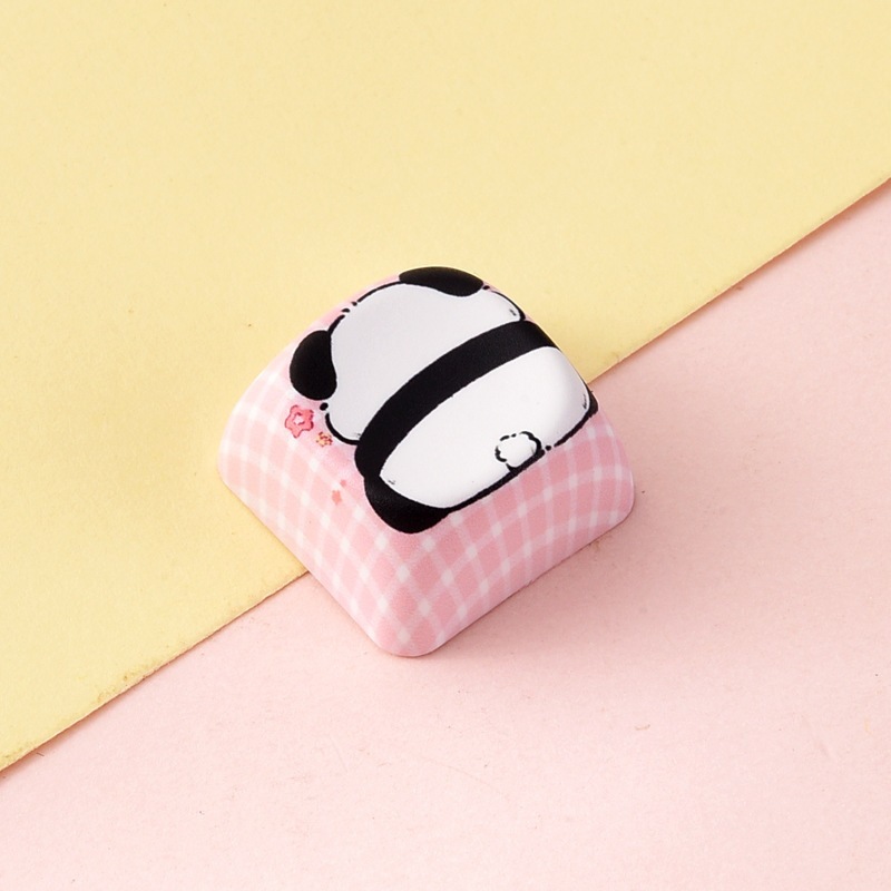 Wholesale Creative Animal Cartoon Sublimation Keycaps, Stress‑Relief Keyboard Buttons Decompression Keychain Small Bag Charm Accessories