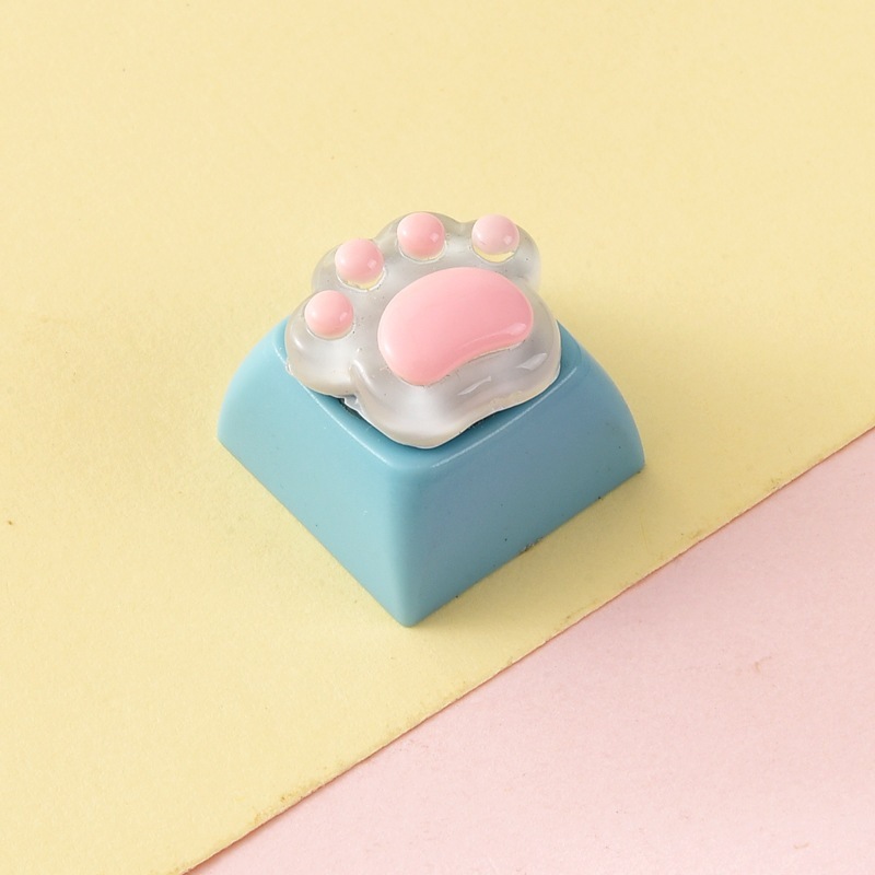 Wholesale Creative Animal Cartoon Sublimation Keycaps, Stress‑Relief Keyboard Buttons Decompression Keychain Small Bag Charm Accessories