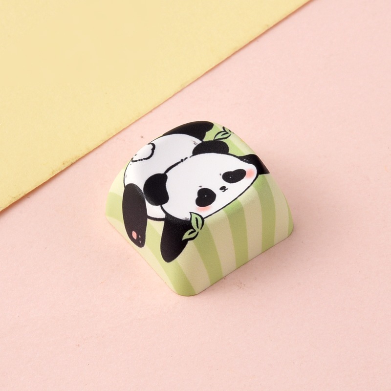 Wholesale Creative Animal Cartoon Sublimation Keycaps, Stress‑Relief Keyboard Buttons Decompression Keychain Small Bag Charm Accessories