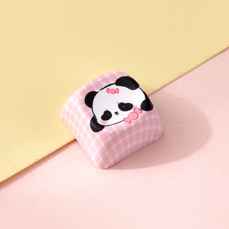 Wholesale Creative Animal Cartoon Sublimation Keycaps, Stress‑Relief Keyboard Buttons Decompression Keychain Small Bag Charm Accessories