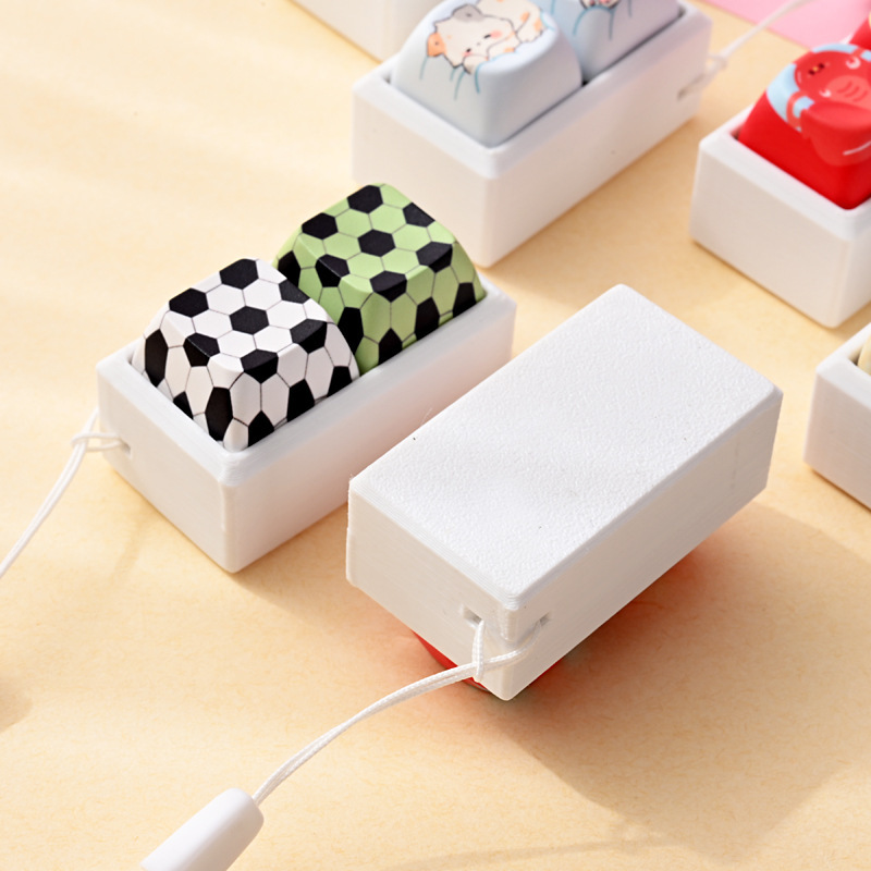Wholesale Cute Animal Button Fidget Clicker Keychain, Stress‑Relief Bag Charm Decompression Vent Toy Small Gift Pendant