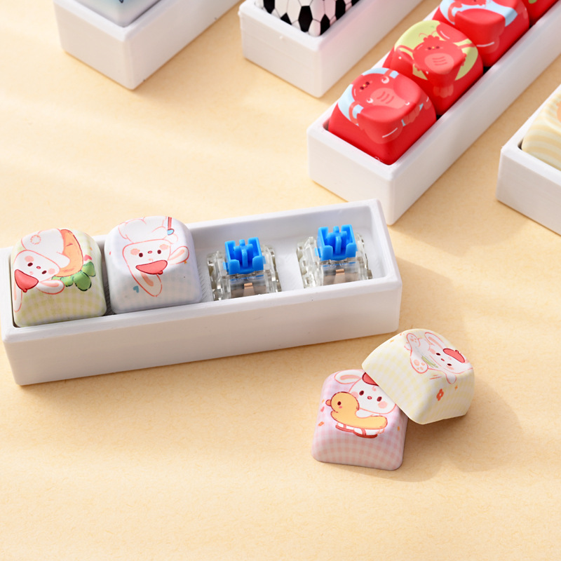 Wholesale Cute Animal Button Fidget Toy, Decompression Keychain Bag Charm Small Hanging Ornament for Gift Present