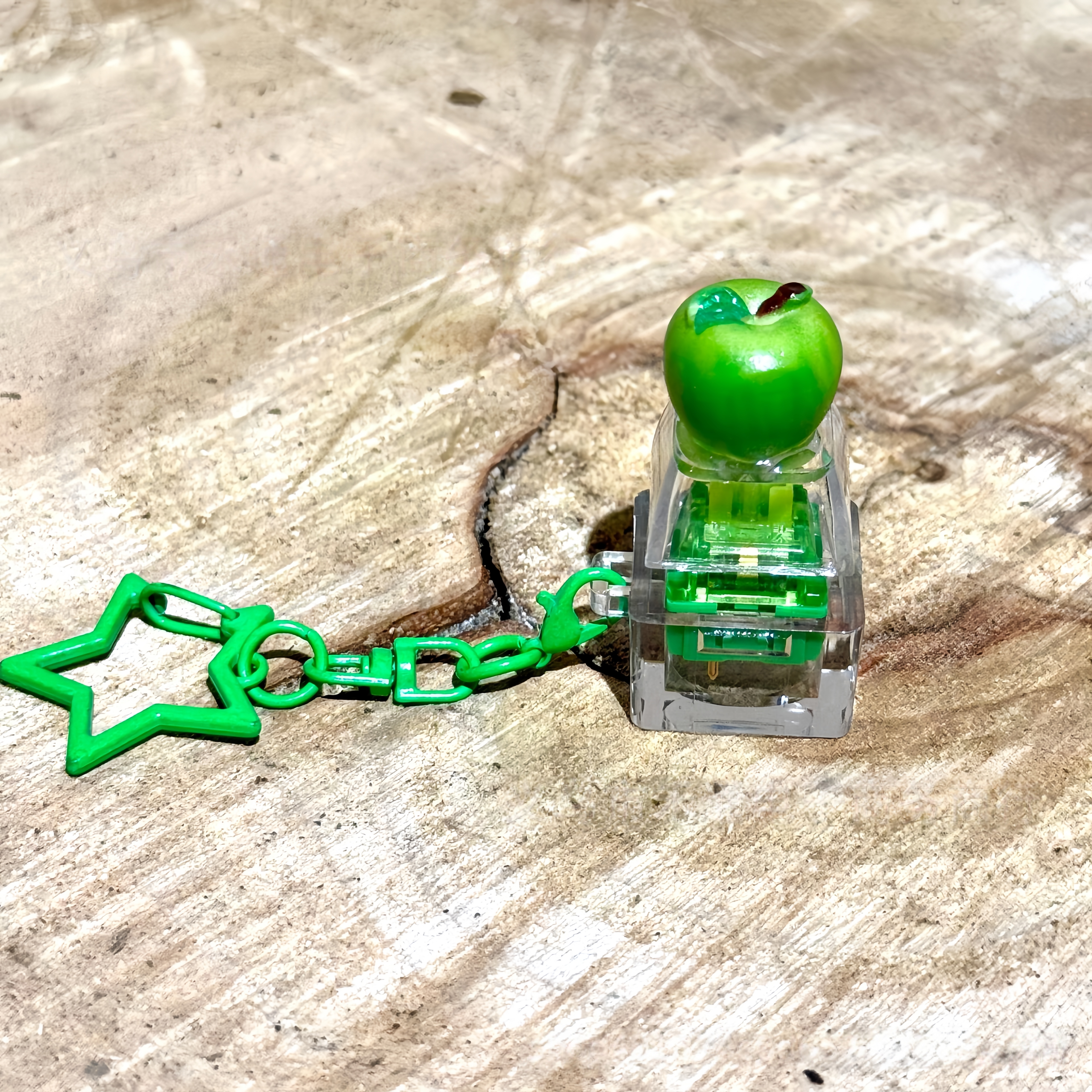 Wholesale Cute Fruit Button Fidget Clicker Keychain, Stress‑Relief Decompression Toy Small Bag Charm Vent Toy
