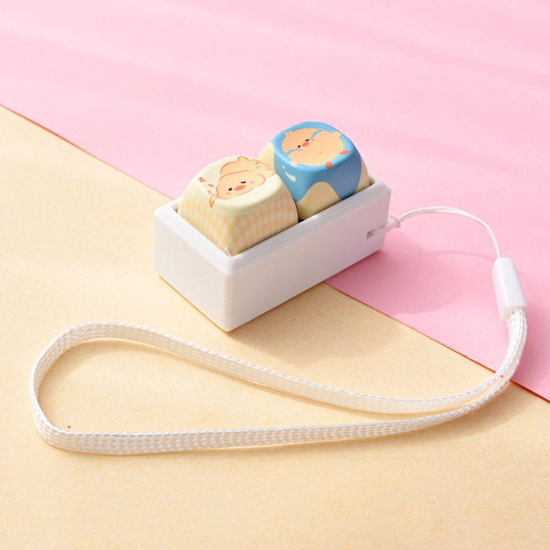 Wholesale Cute Animal Button Fidget Clicker Keychain, Stress‑Relief Bag Charm Decompression Vent Toy Small Gift Pendant
