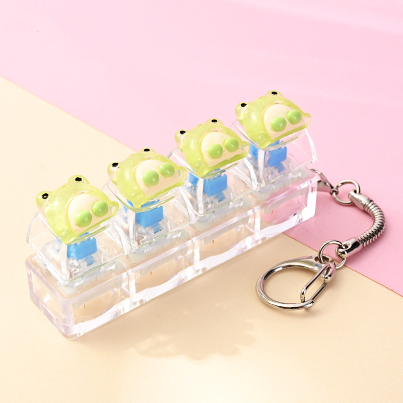 Wholesale Lovely Cute Bread Fidget Button Keychain, Stress‑Relief Hanging Charm for Bag Key Decoration Small Gift