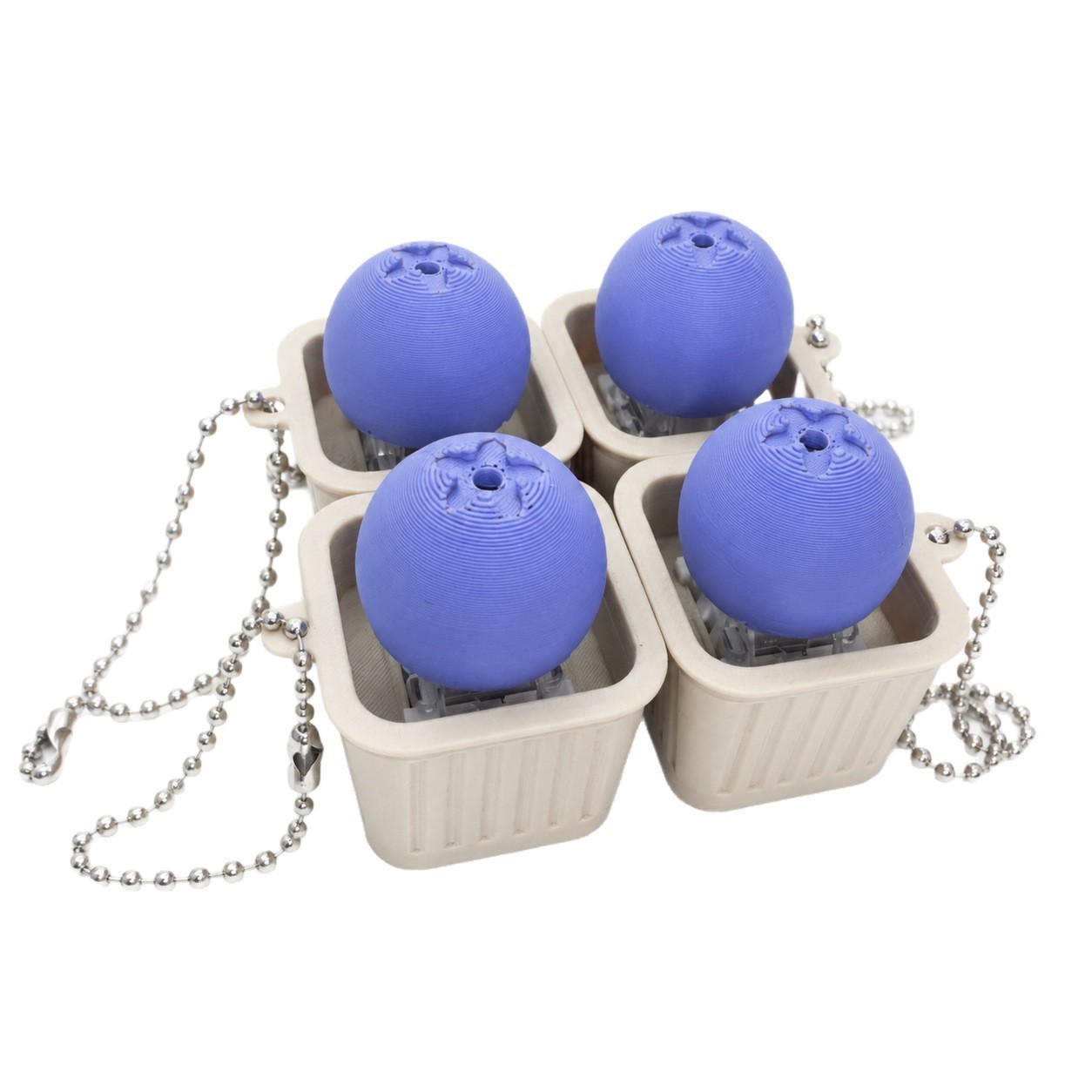Wholesale 3D Printed Finger Press Fidget Clicker Keychain, Stress‑Relief Decompression Toy Bag Charm Pendant