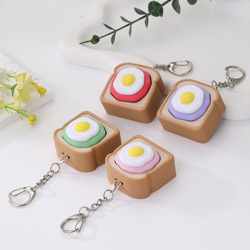 Wholesale Creative 3D Printed Finger Press Fidget Toy, Stress‑Relief Fidget Parts for Keychain Bag Charm Small Gift DIY Projects