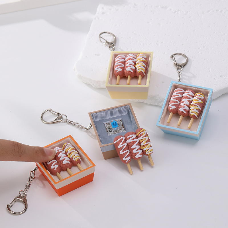 3D Printed Creative Finger Press Fidget Keychain Bulk Wholesale, Stress‑Relief Supplies for Custom Keychain Bag Charm Small Gift