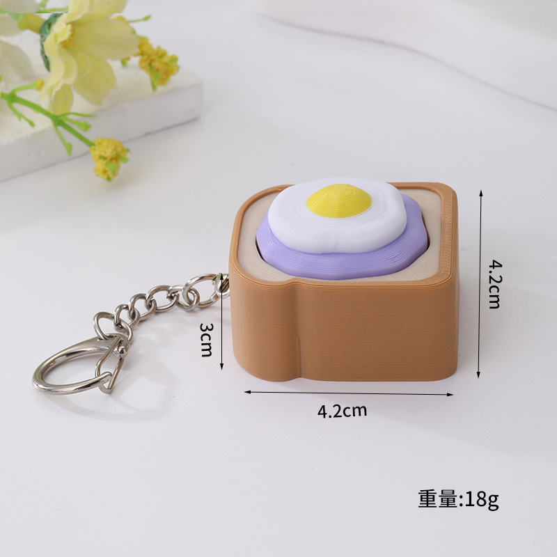 Wholesale Creative 3D Printed Finger Press Fidget Toy, Stress‑Relief Fidget Parts for Keychain Bag Charm Small Gift DIY Projects