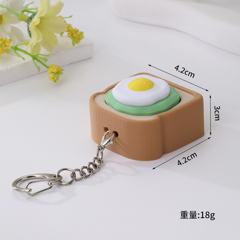 Wholesale Creative 3D Printed Finger Press Fidget Toy, Stress‑Relief Fidget Parts for Keychain Bag Charm Small Gift DIY Projects