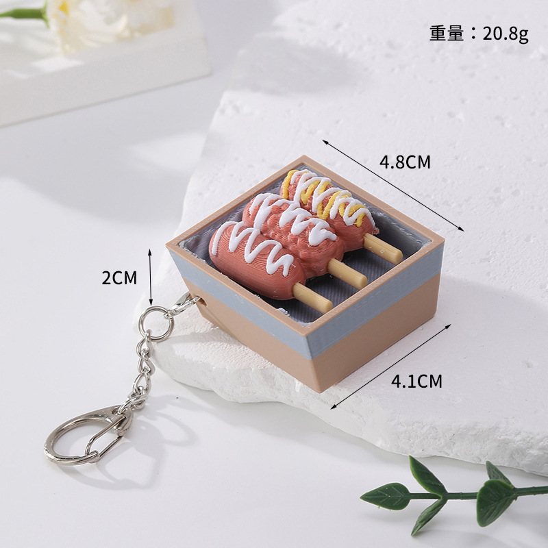 3D Printed Creative Finger Press Fidget Keychain Bulk Wholesale, Stress‑Relief Supplies for Custom Keychain Bag Charm Small Gift