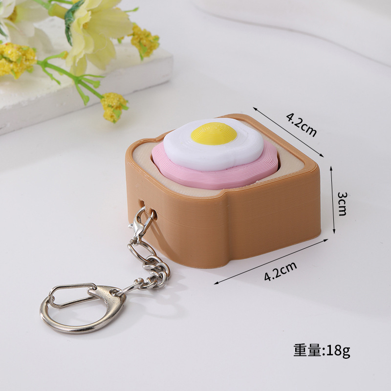 Wholesale Creative 3D Printed Finger Press Fidget Toy, Stress‑Relief Fidget Parts for Keychain Bag Charm Small Gift DIY Projects
