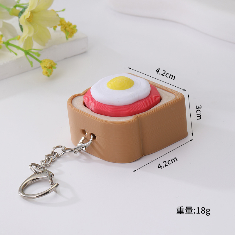 Wholesale Creative 3D Printed Finger Press Fidget Toy, Stress‑Relief Fidget Parts for Keychain Bag Charm Small Gift DIY Projects
