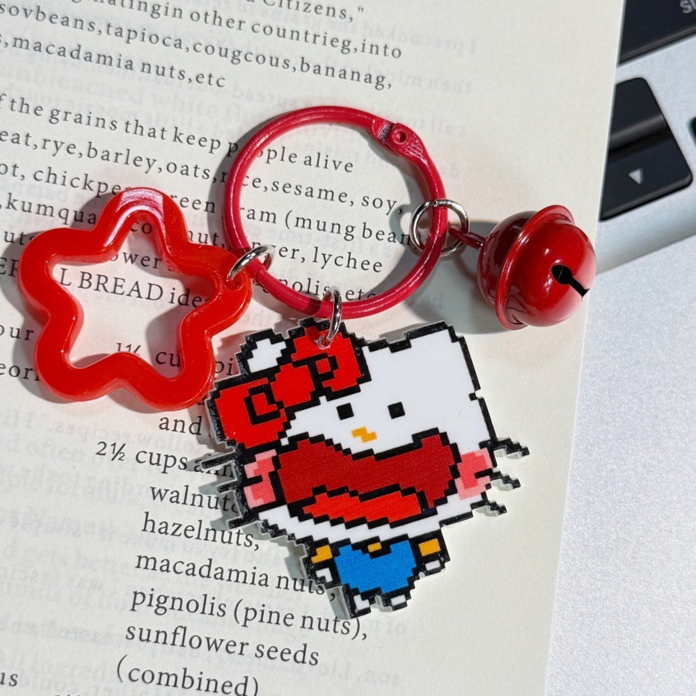 Women Creative Hanging Bag Pendant, Decorative Keychain Charm for Purse & Key Decoration