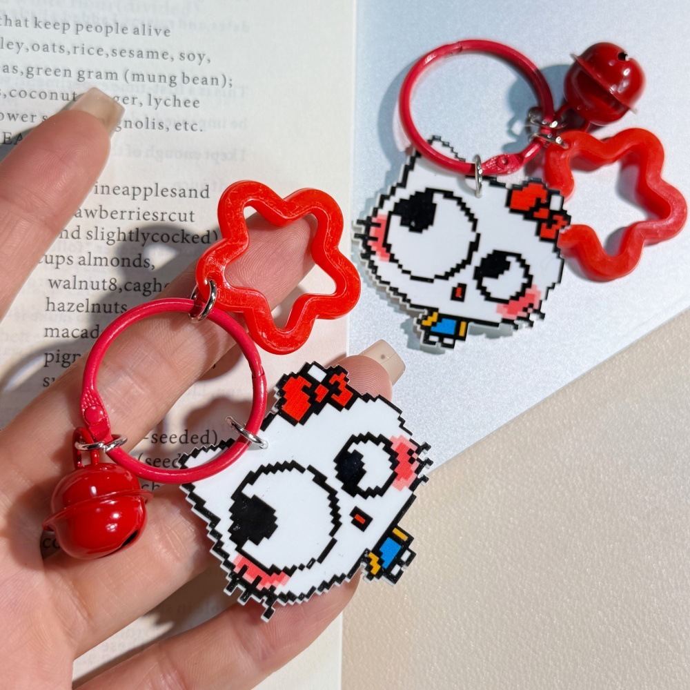 Women Creative Hanging Bag Pendant, Decorative Keychain Charm for Purse & Key Decoration