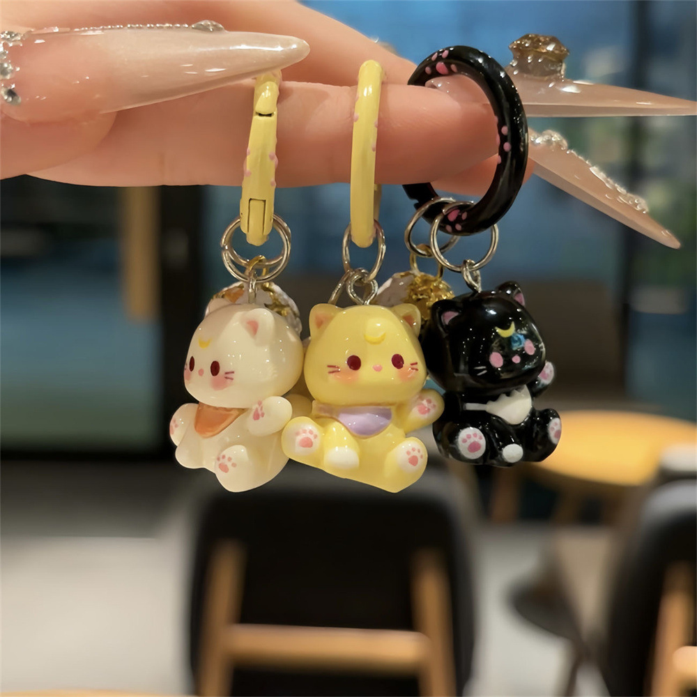 Aesthetic Creative Bag Charm Keychain, Decorative Hanging Pendant for Handbag Backpack Key Ornament