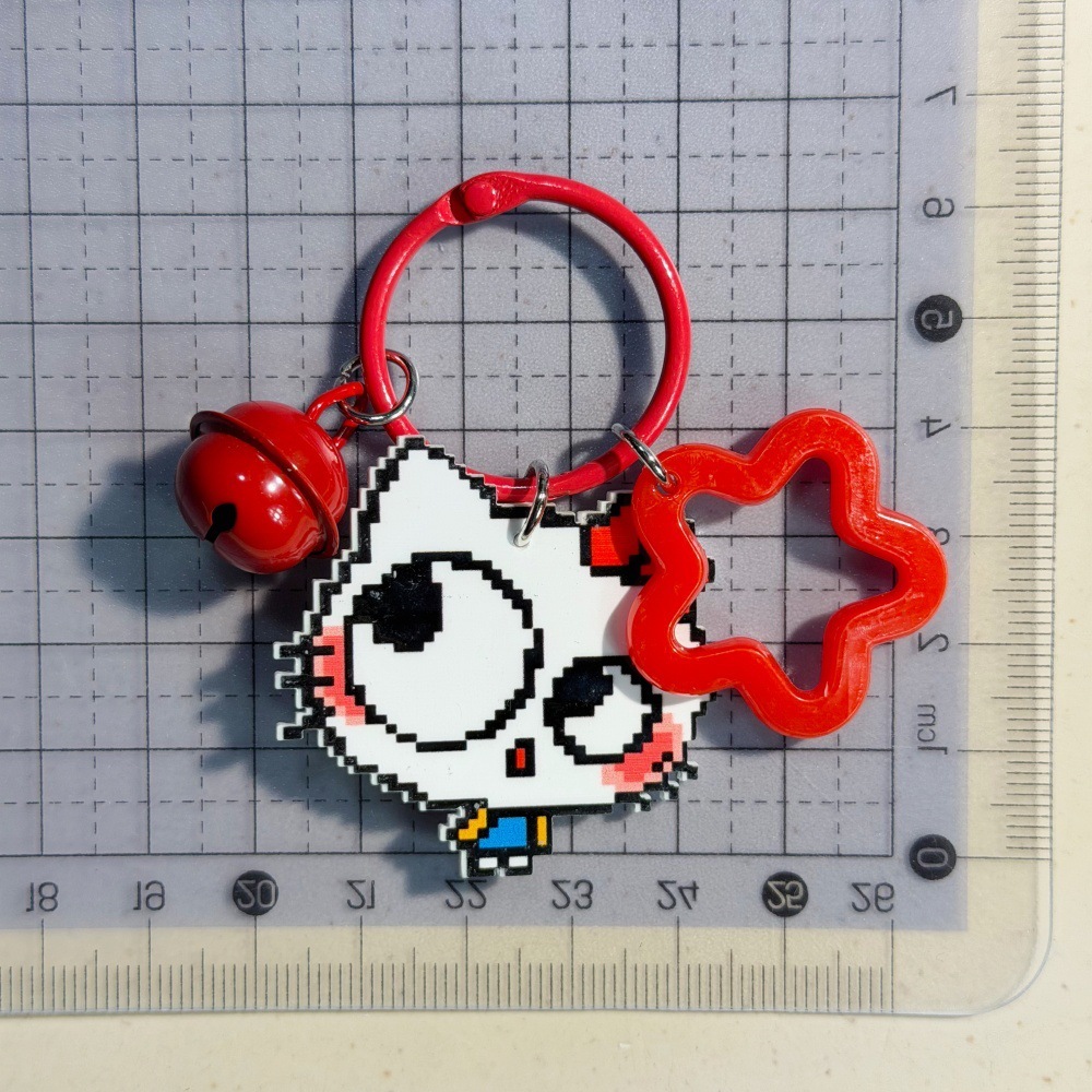 Women Creative Hanging Bag Pendant, Decorative Keychain Charm for Purse & Key Decoration