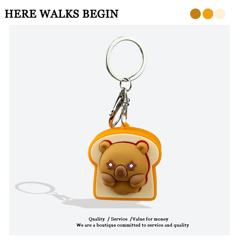 Novelty Finger Click Fidget Toy Keychain, Stress Relief Venting Pendant for Daily Carry