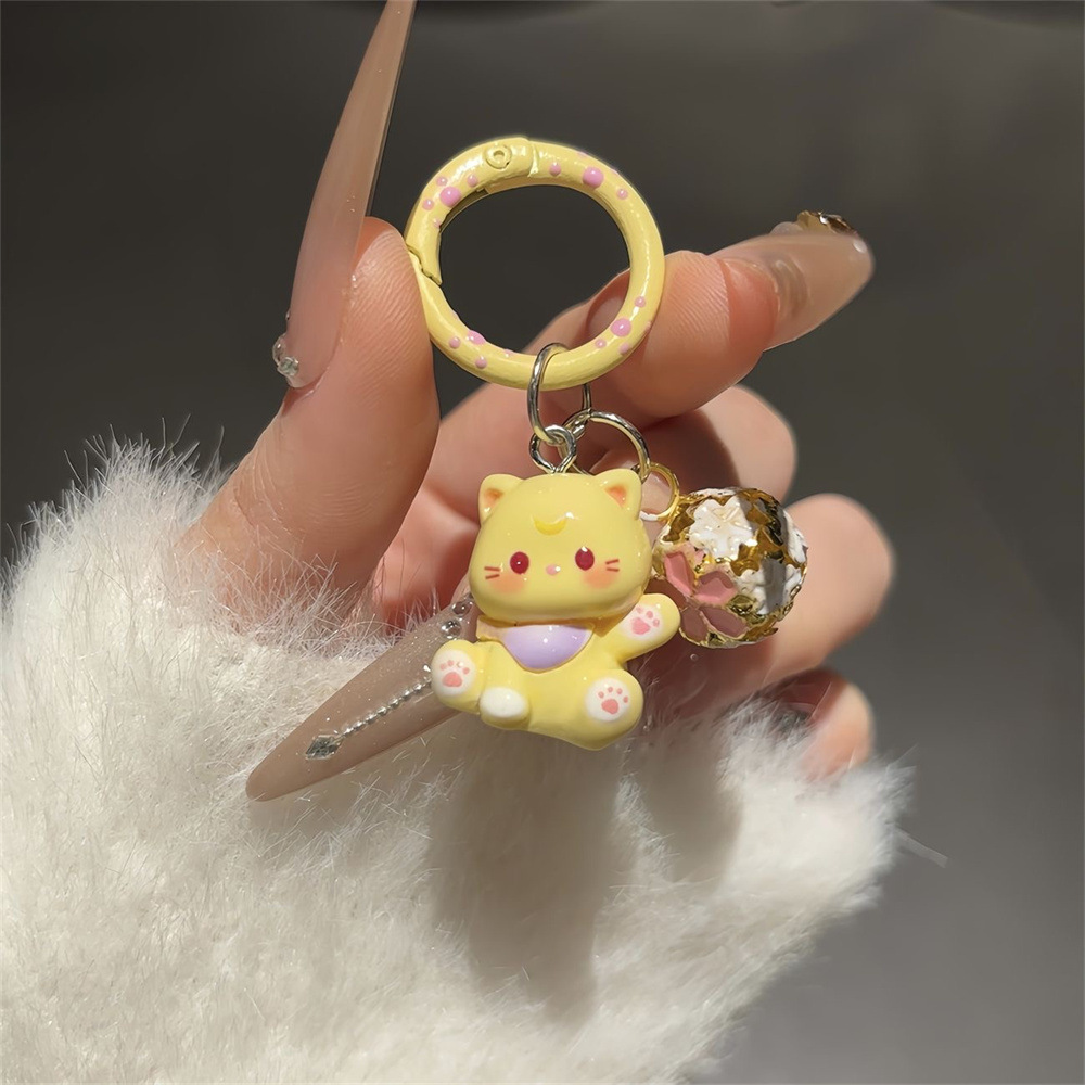 Aesthetic Creative Bag Charm Keychain, Decorative Hanging Pendant for Handbag Backpack Key Ornament