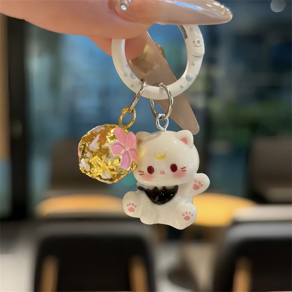 Aesthetic Creative Bag Charm Keychain, Decorative Hanging Pendant for Handbag Backpack Key Ornament