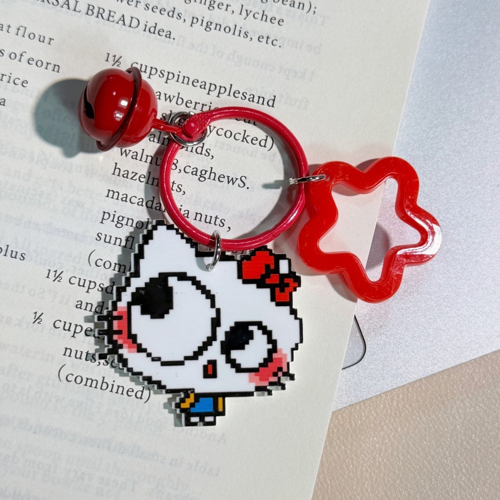 Women Creative Hanging Bag Pendant, Decorative Keychain Charm for Purse & Key Decoration