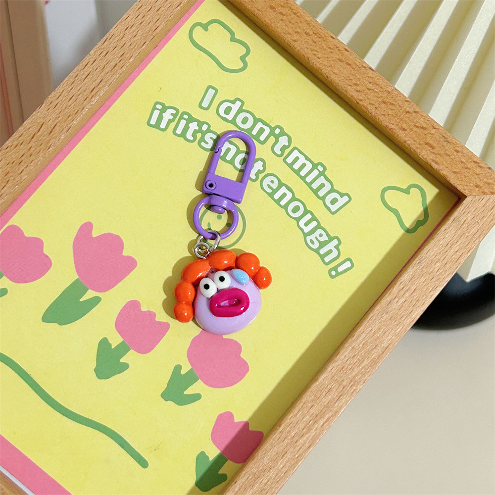 Creative Statement Bag Hanging Pendant, Novelty Decor Keychain Accessory for Women Purse