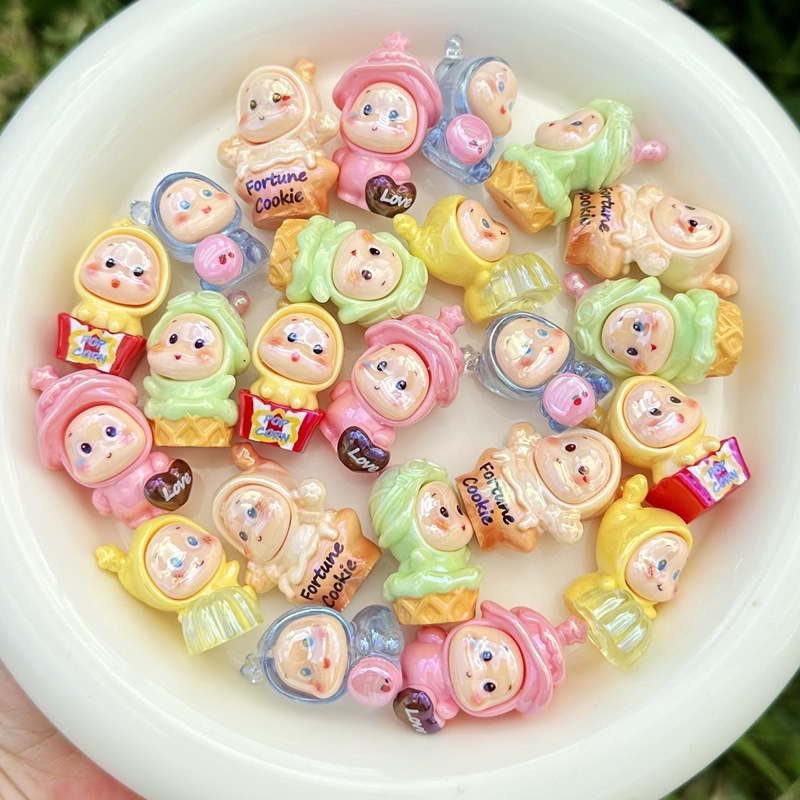Multi‑Usage Resin Through Hole Beads, DIY Accessories for Phone Strap Keychain Beaded Pen Ornament