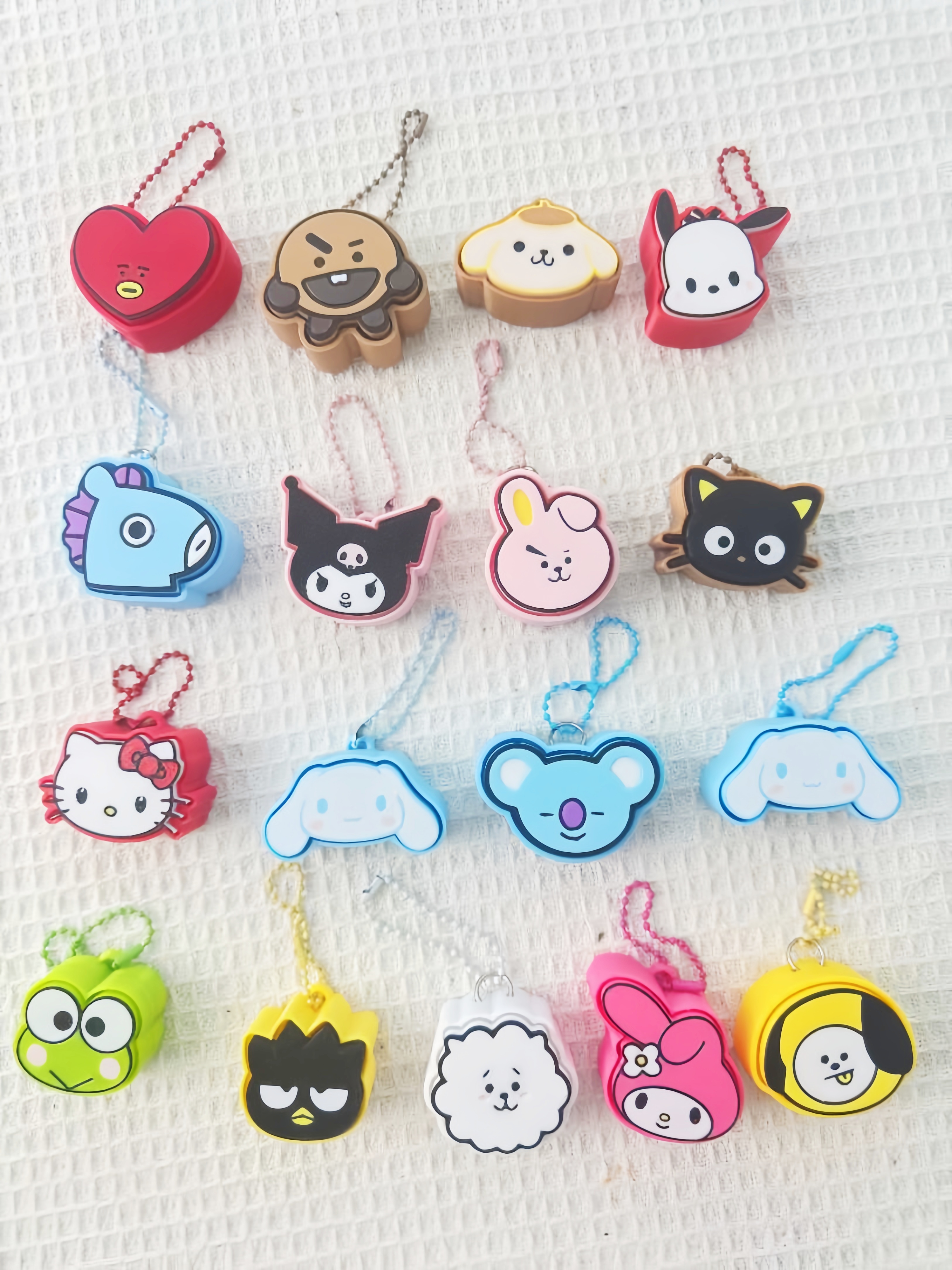 3D Print Fun Finger Press Fidget Clicker, Stress Relief Decompression Keychain Bag Decoration