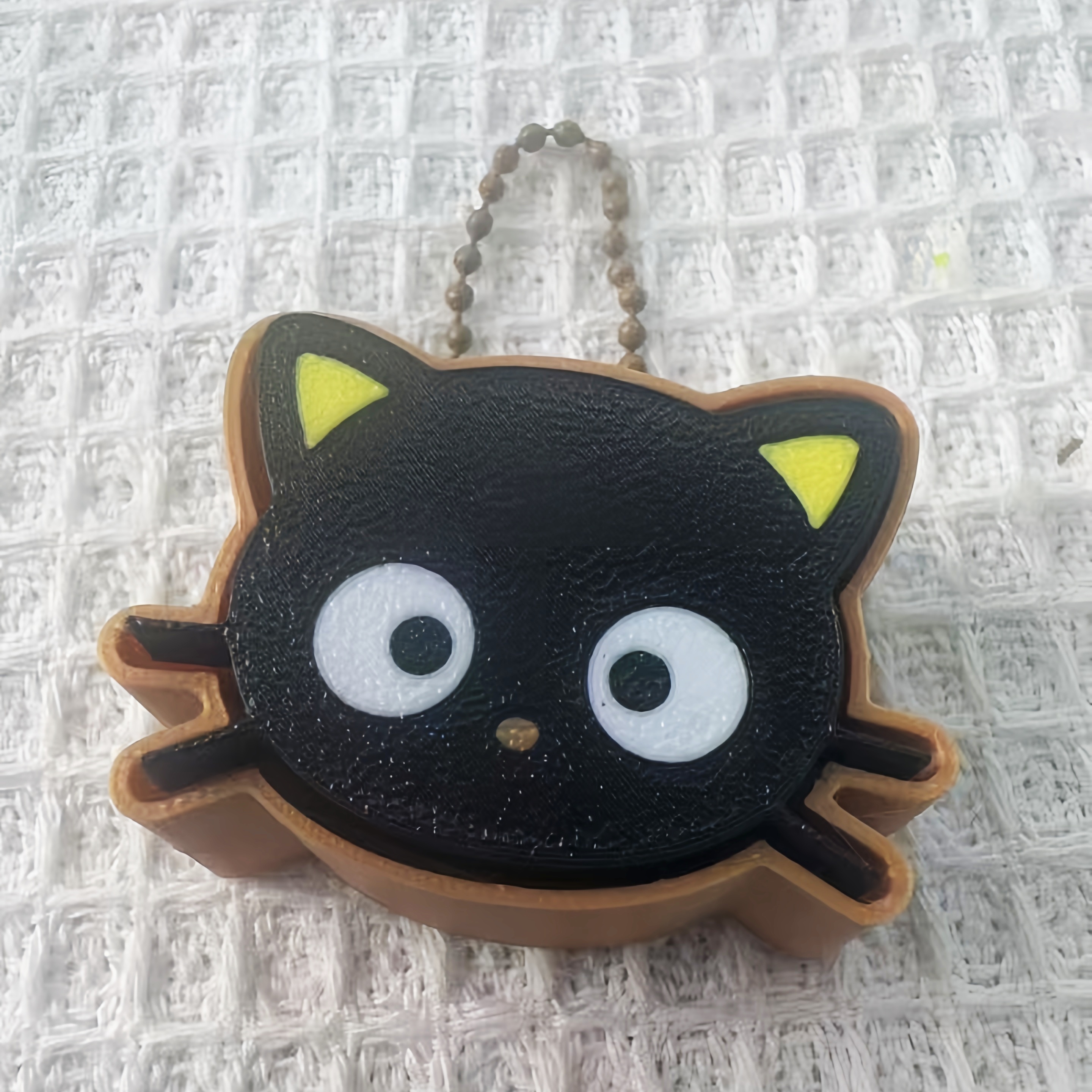 3D Print Fun Finger Press Fidget Clicker, Stress Relief Decompression Keychain Bag Decoration