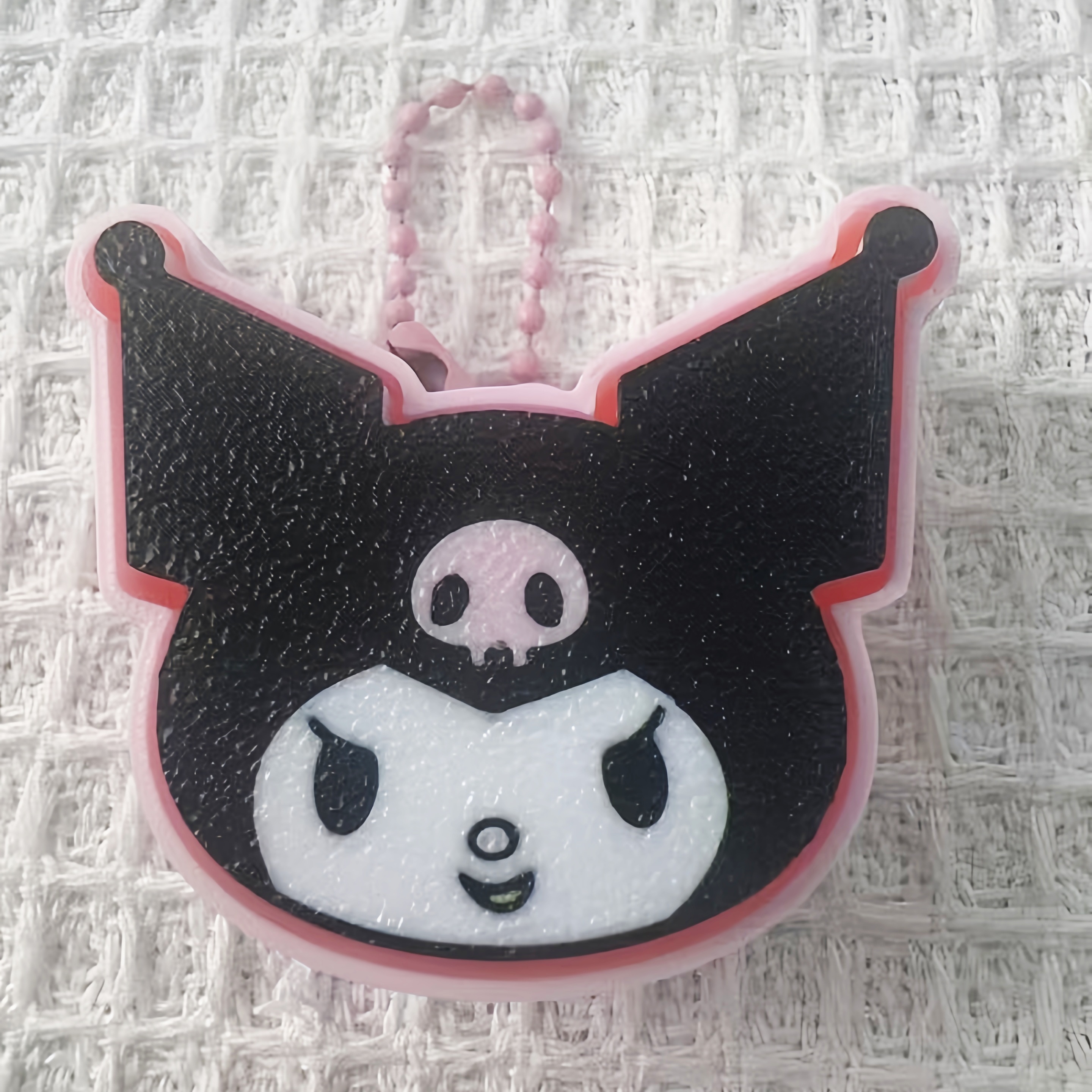 3D Print Fun Finger Press Fidget Clicker, Stress Relief Decompression Keychain Bag Decoration