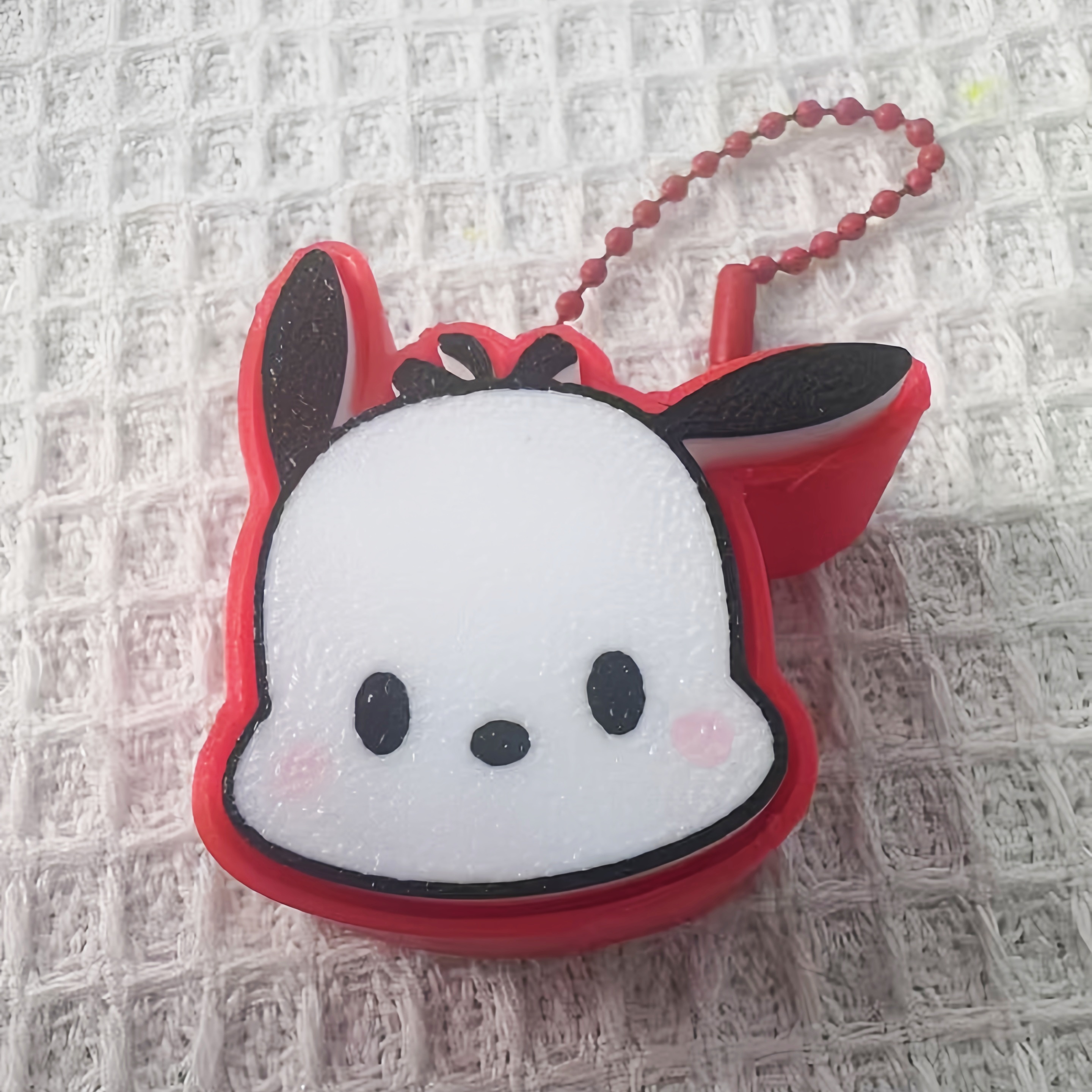 3D Print Fun Finger Press Fidget Clicker, Stress Relief Decompression Keychain Bag Decoration