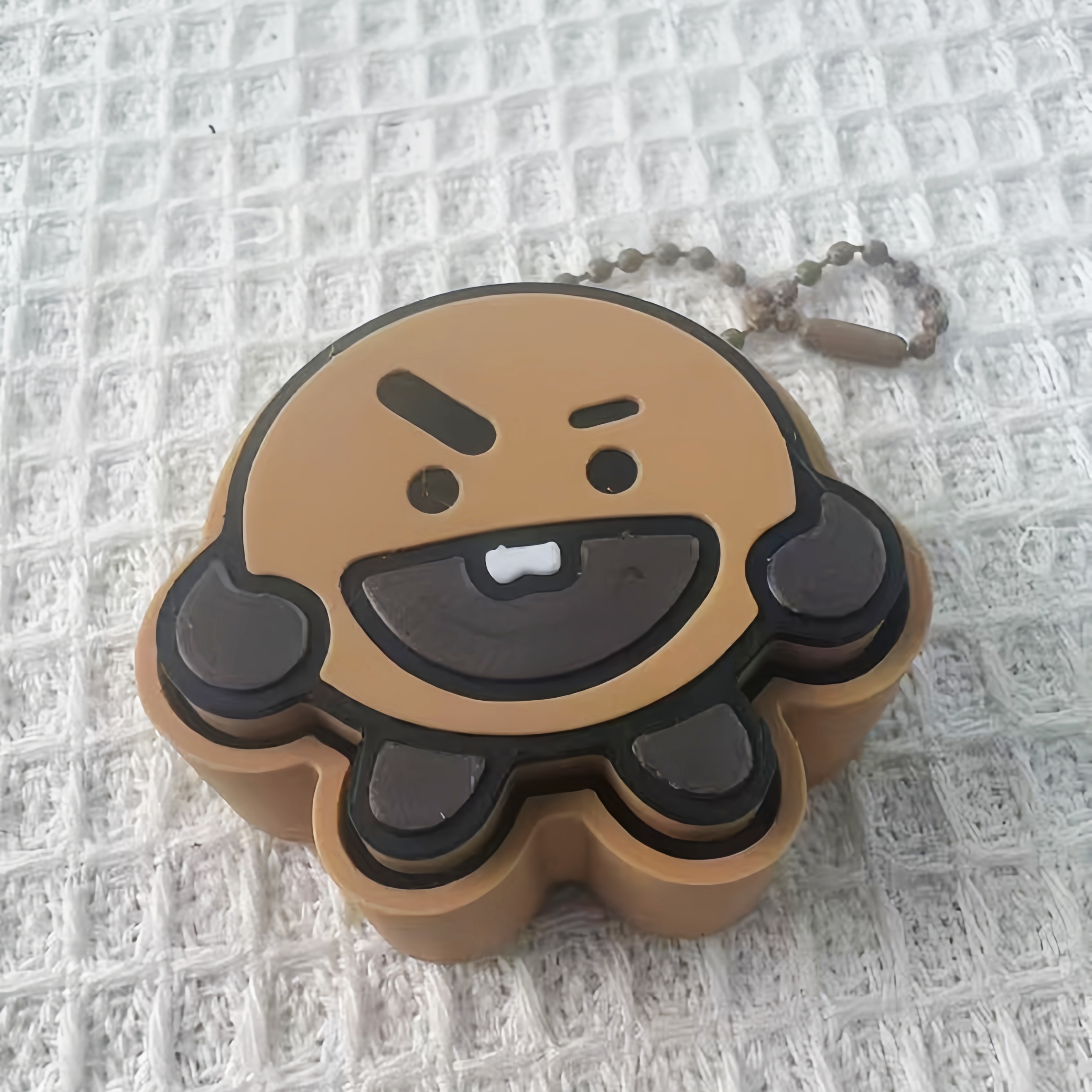 3D Print Fun Finger Press Fidget Clicker, Stress Relief Decompression Keychain Bag Decoration